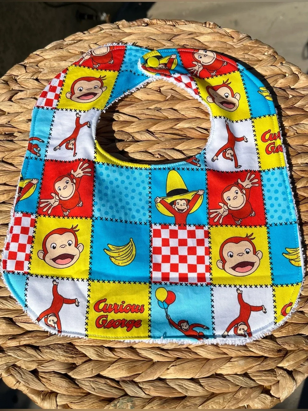 Curious George bib